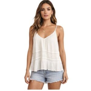 Lush Camisole Tank Top Romantic Feminine Delicate Coastal Cowgirl Girlhoodcore